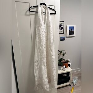 Doen White Lace Maxi Dress
